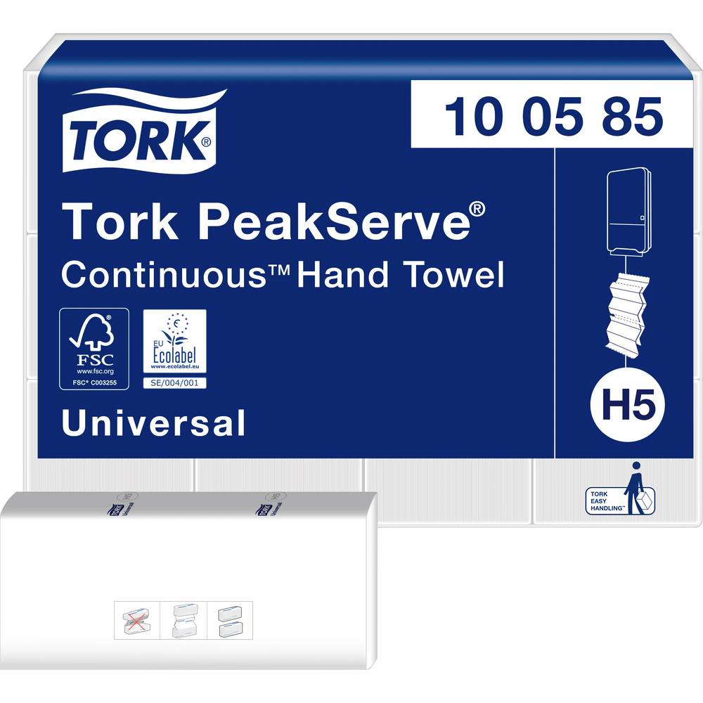 12 x Toallas de mano continuas Tork Peakserve- H5