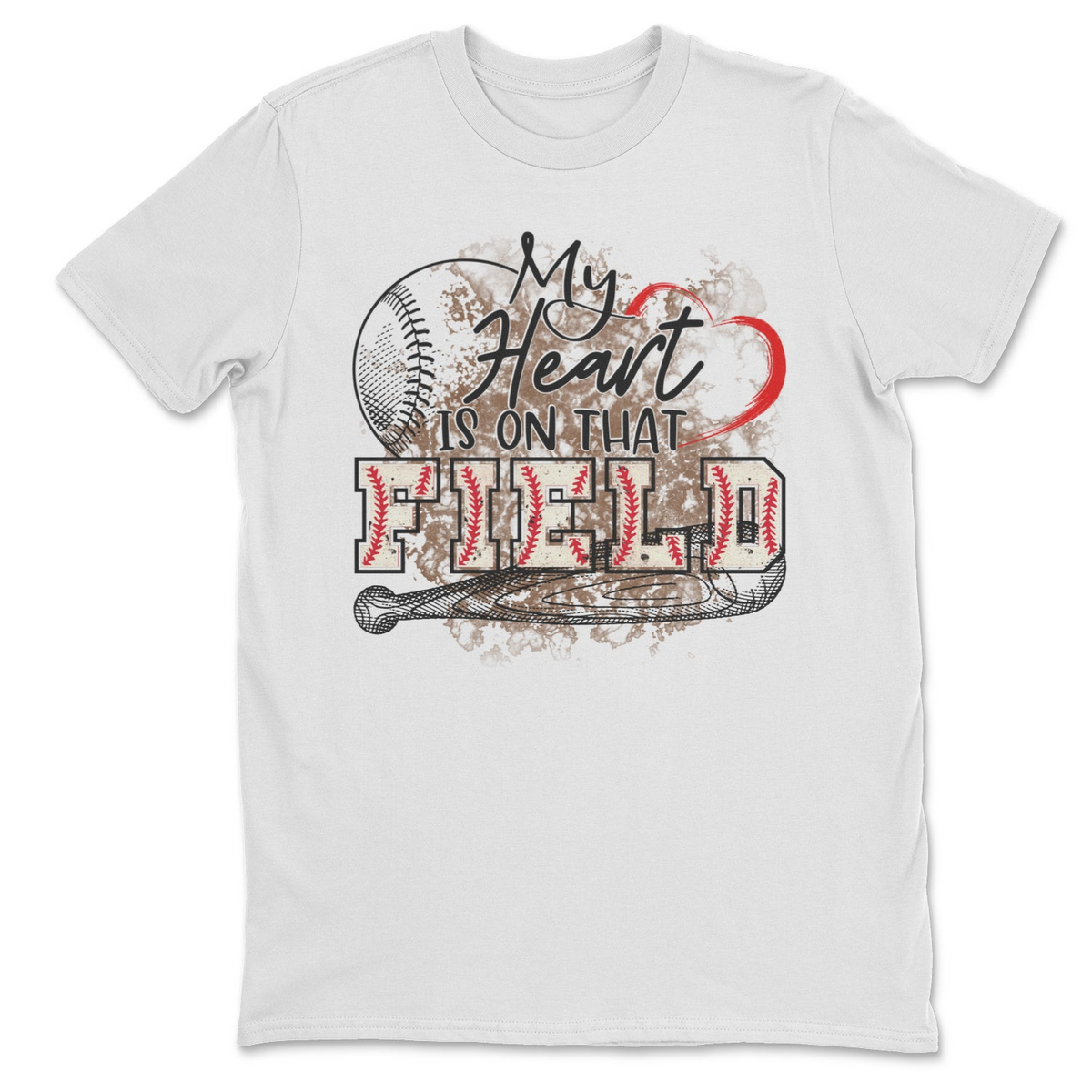My Heart Is On The Field (Baseball) Tee