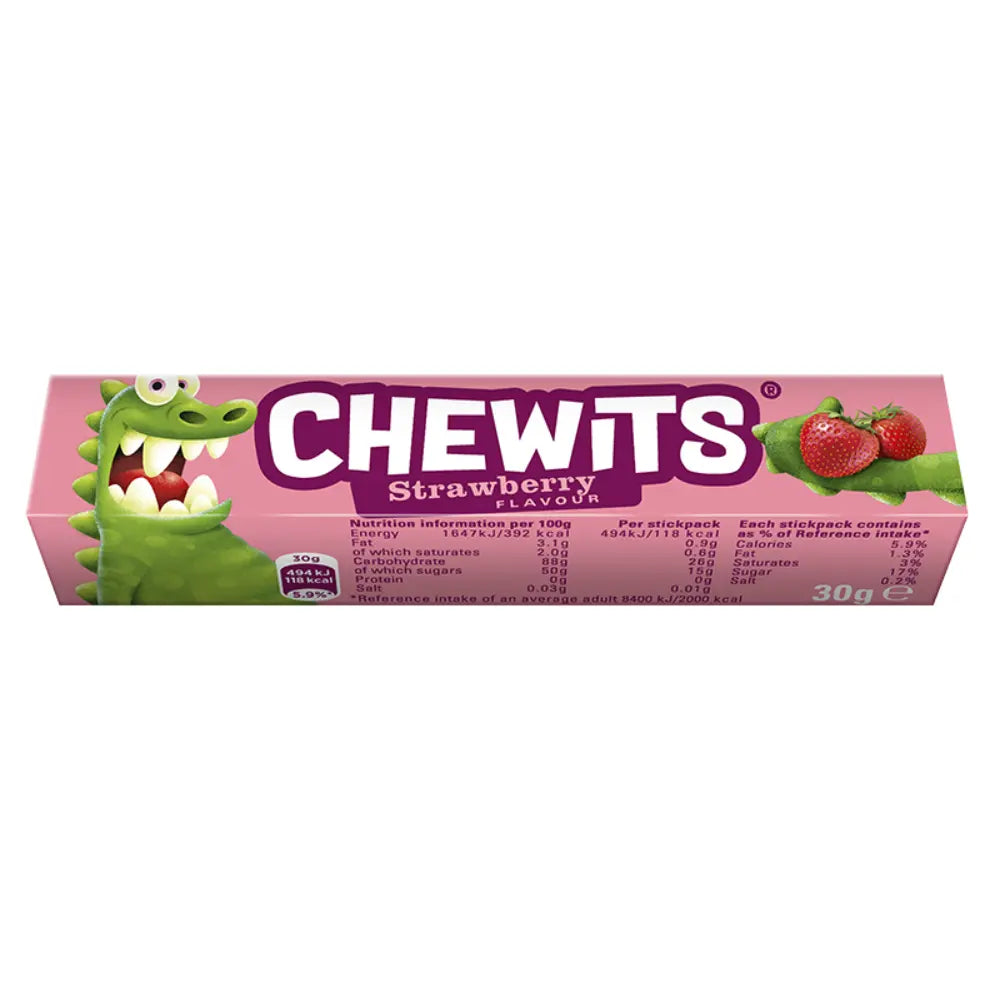 40 x Chewits sabor fresa 30G
