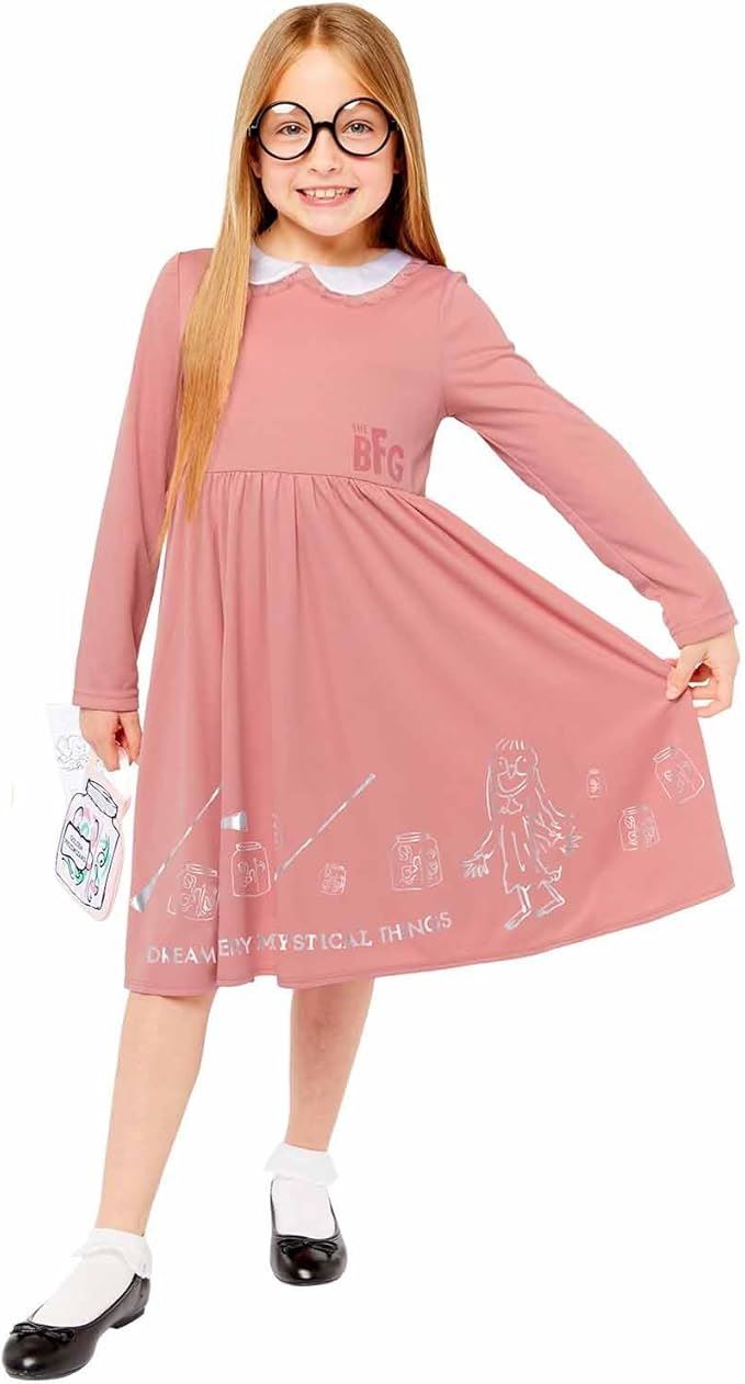 Roald Dahl BFG Sophie Childs Costume - Age 3-4 Years