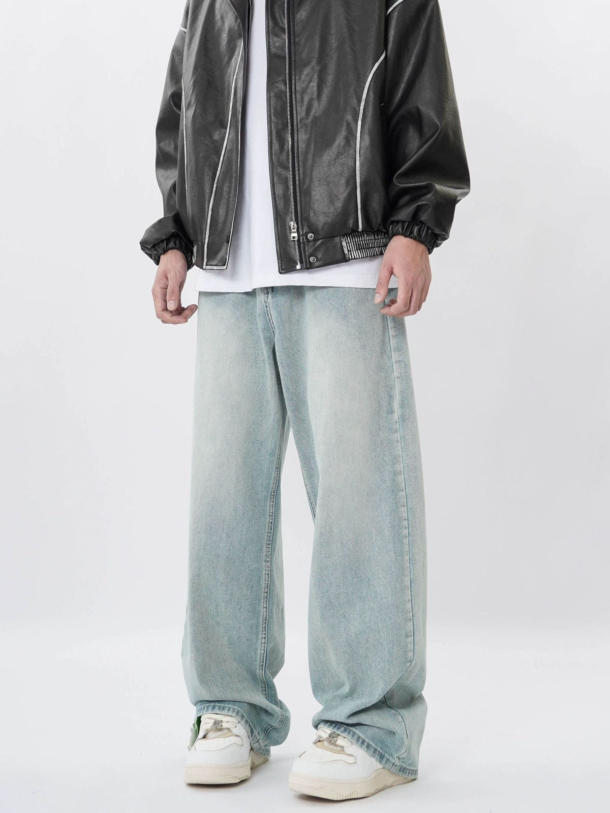 American Retro Denim Trousers For Men