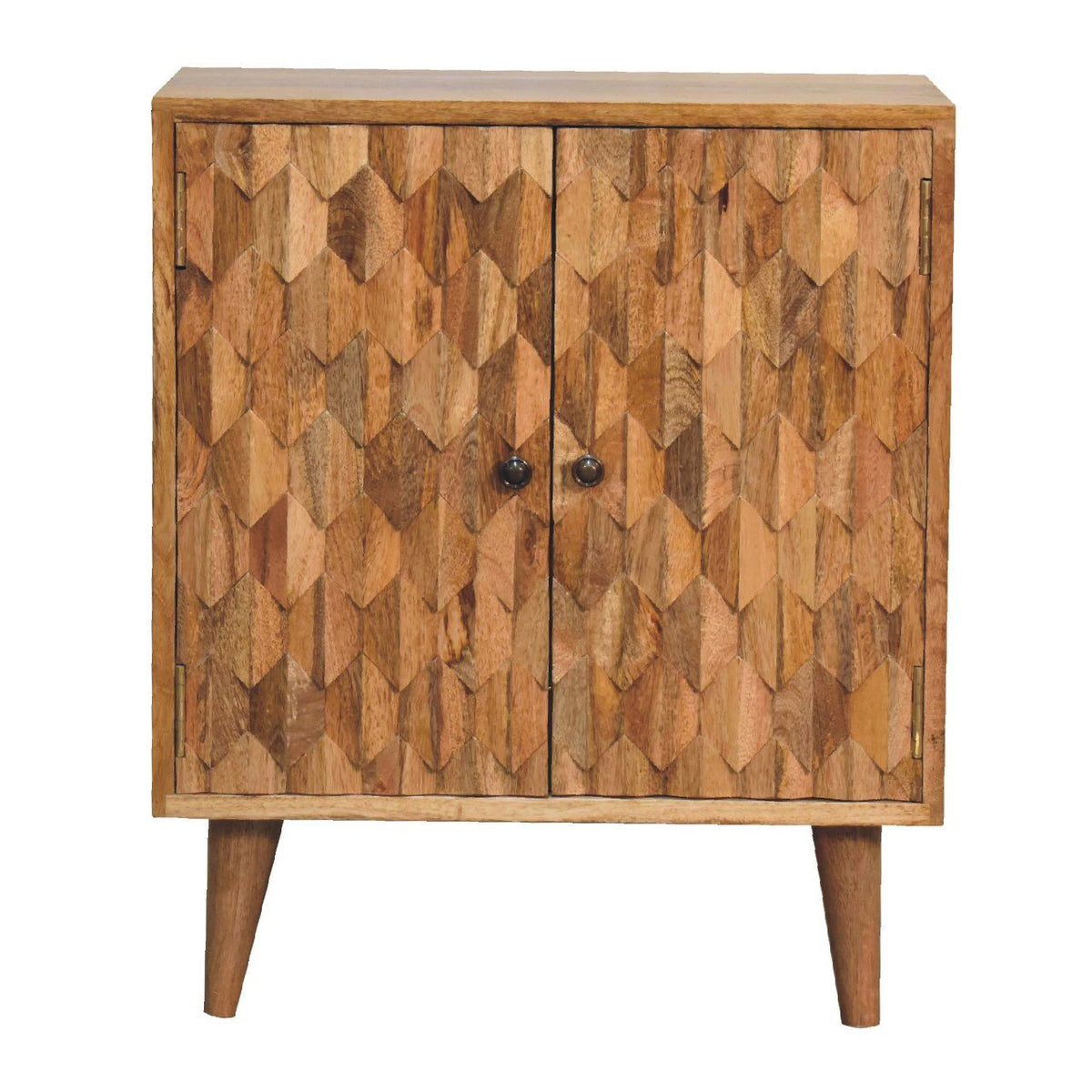 Artisan Mini Pineapple Carved Cabinet