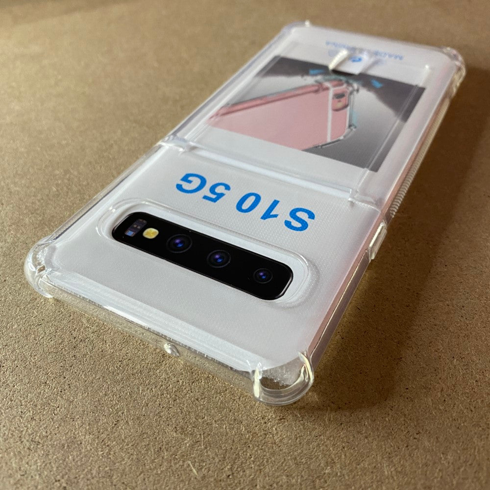 Soft TPU Clear Case With Card Slot - For Samsung S10 5G