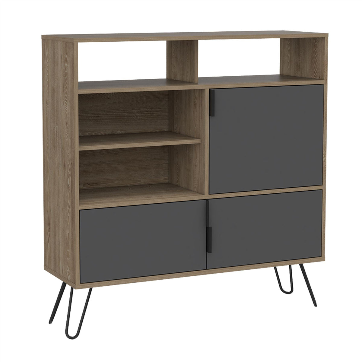 Vegas Bleached Oak High Sideboard