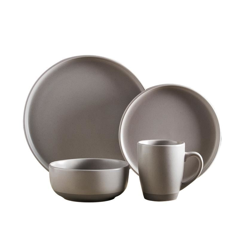 Tower Barbary & Oak Grey Avena 16 Piece Dinnerware Set