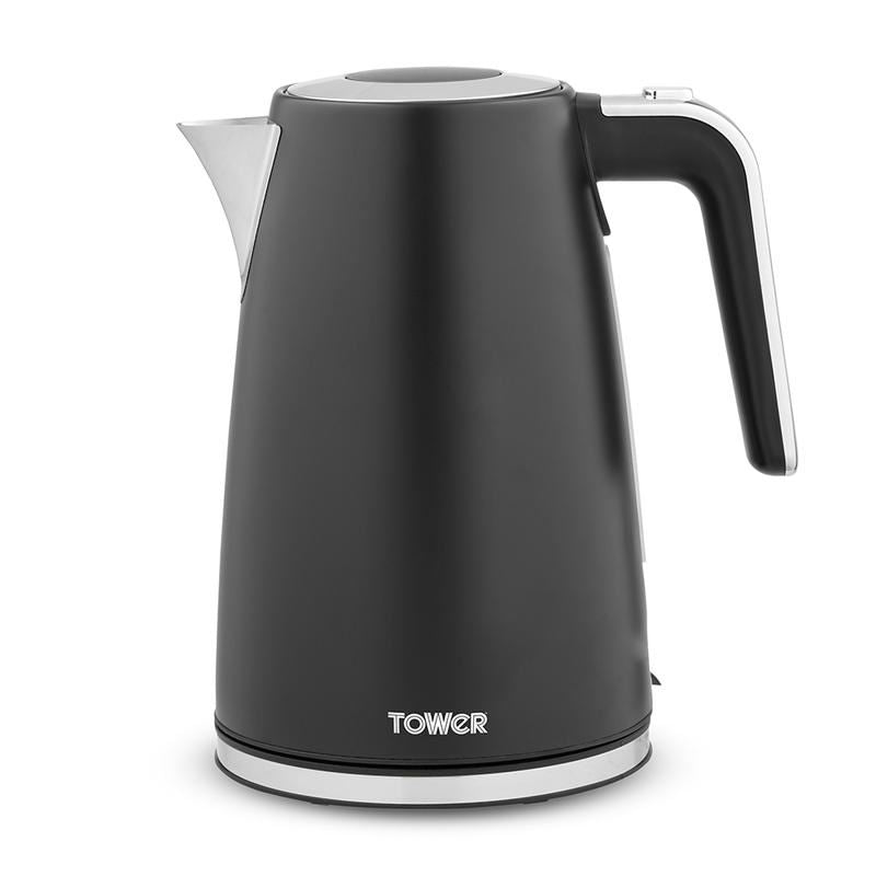 Tower Ash 1.7L 3KW Black Jug Kettle UK Plug