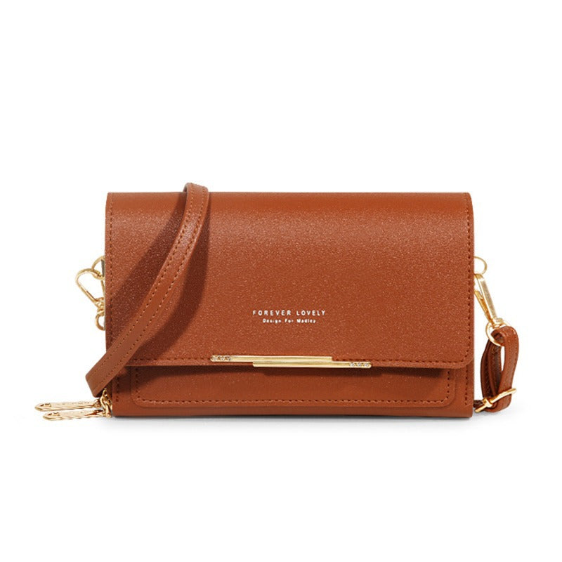 Womens Wallet Korean-style Large-capacity Shoulder Bag Multi-functional Double-layered Design