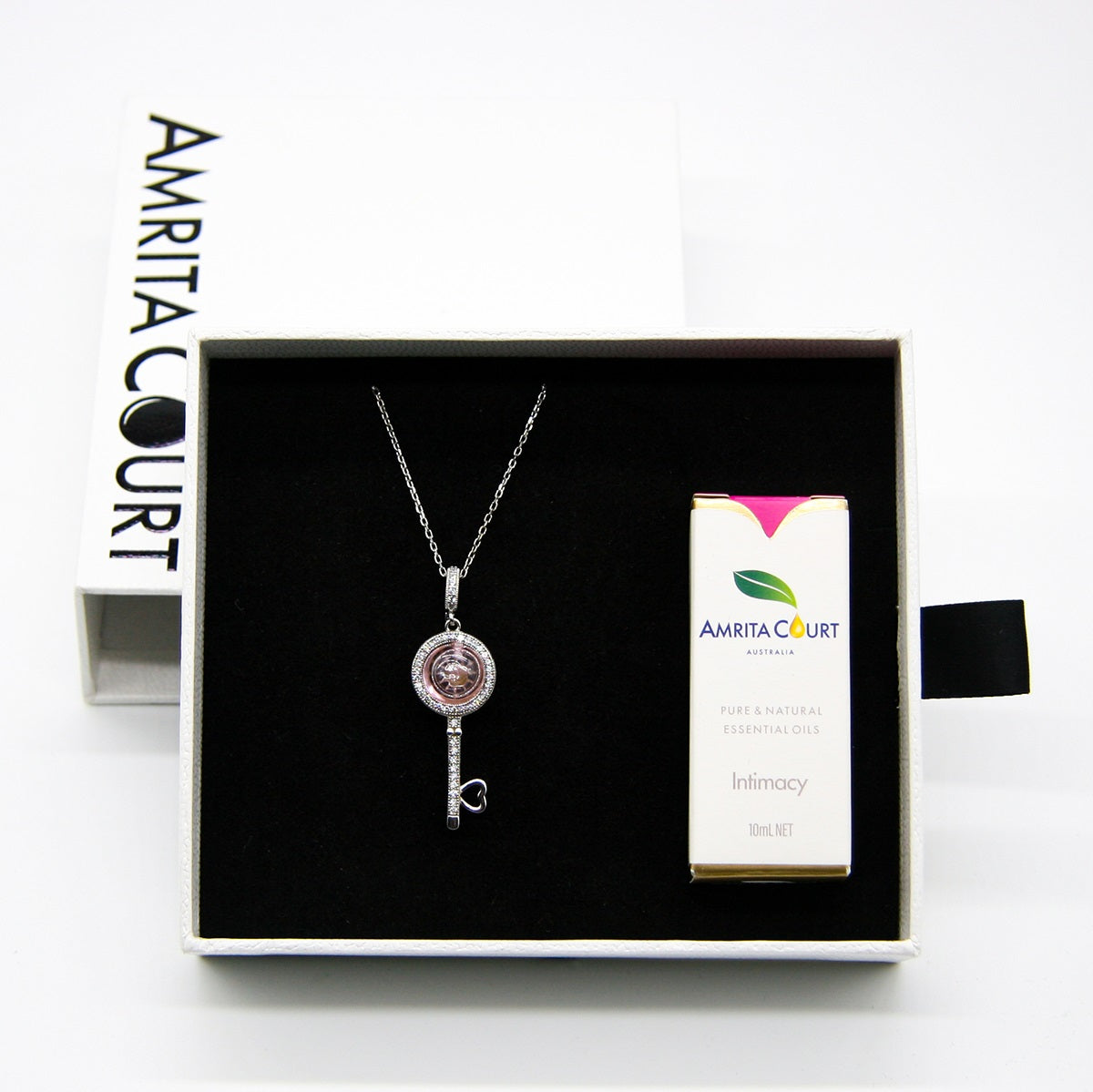 Magic Key Aroma Necklace - Amortentia Pink | Energy & Healing | Diffuse on the go