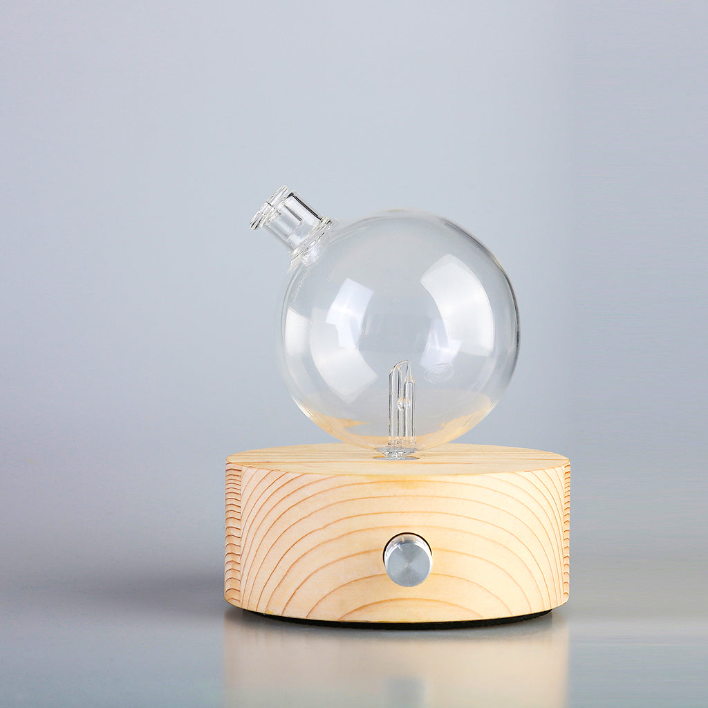 Geo Series "Round" Nebuliser | Waterless Aroma Diffuser | No Plastics Pure Essential Oil Diffusing