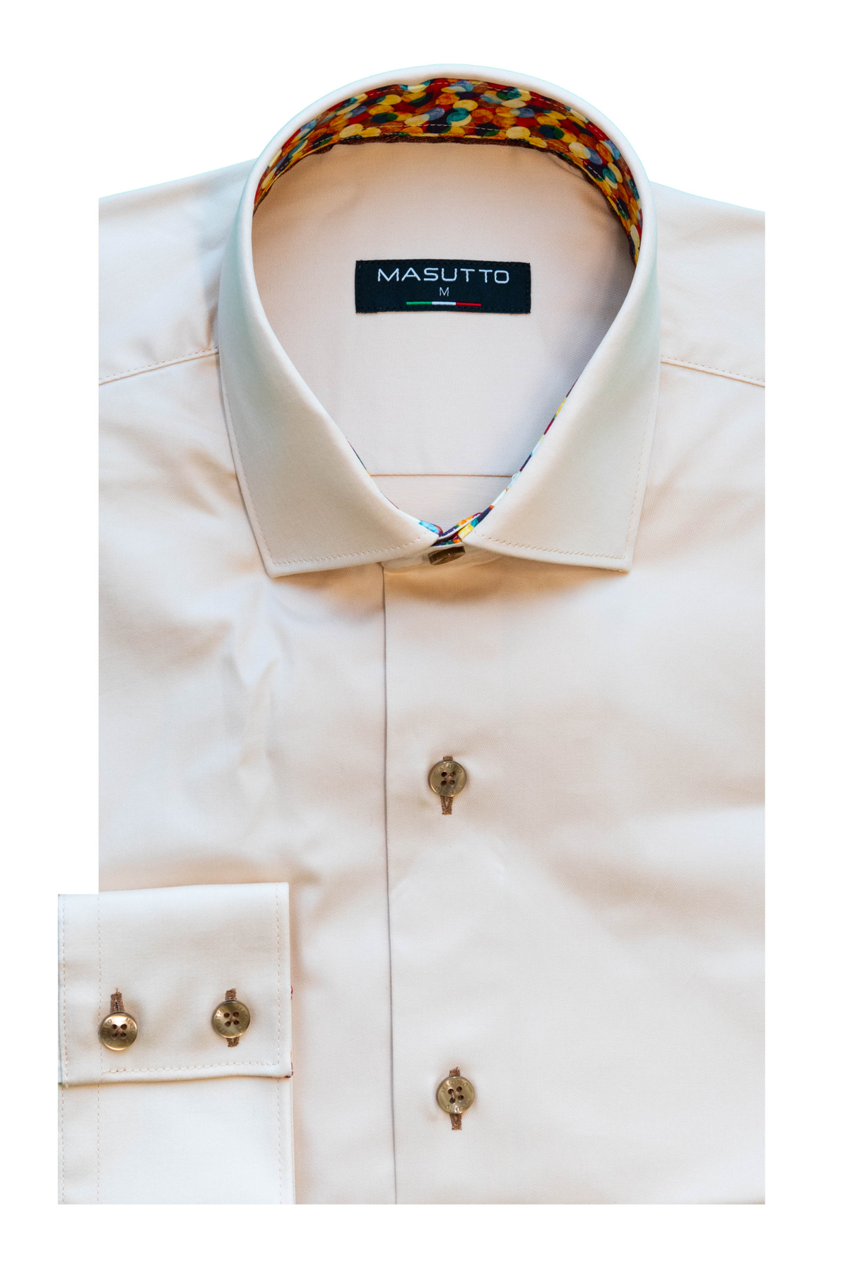 MASUTTO THEO/49 LONG SLEEVE BUTTON DOWN SHIRT