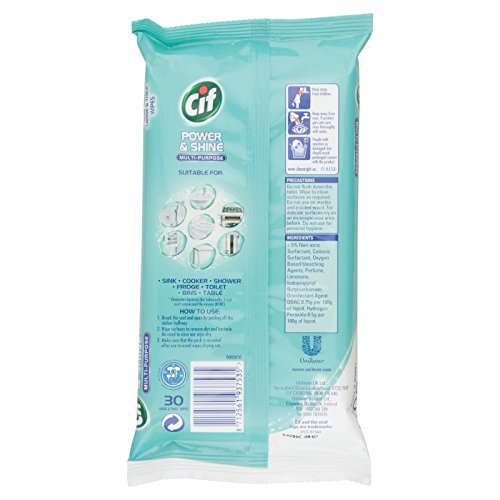 Cif Power & Shine Antibacterial Wipes Citrus Fresh 90s