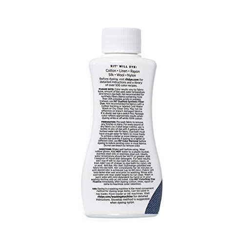 Rit Dye Liquid – Wide Selection of Colors – 8 Oz.
