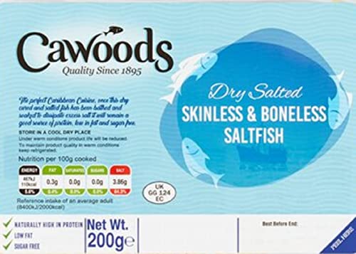Cawoods Dry Salted Skinless & Boneless Saltfish, 200g