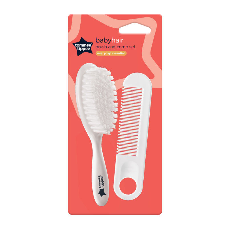 Tommee Tippee Essentials Baby Brush & Comb Set | Newborn Hair Care from Birth