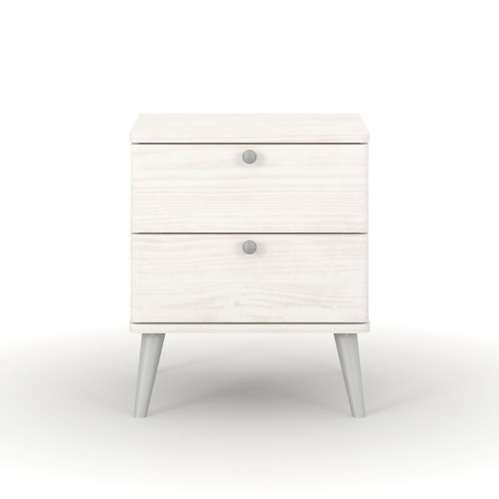 Augusta Curve 2 Drawer Bedside Cabinet