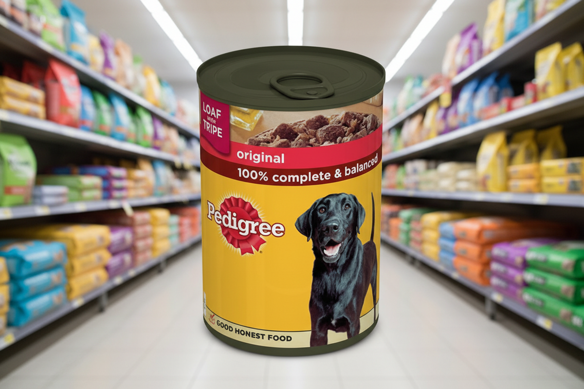 12 x Pedigree Adult Wet Dog Food Tin Original In Loaf 400G