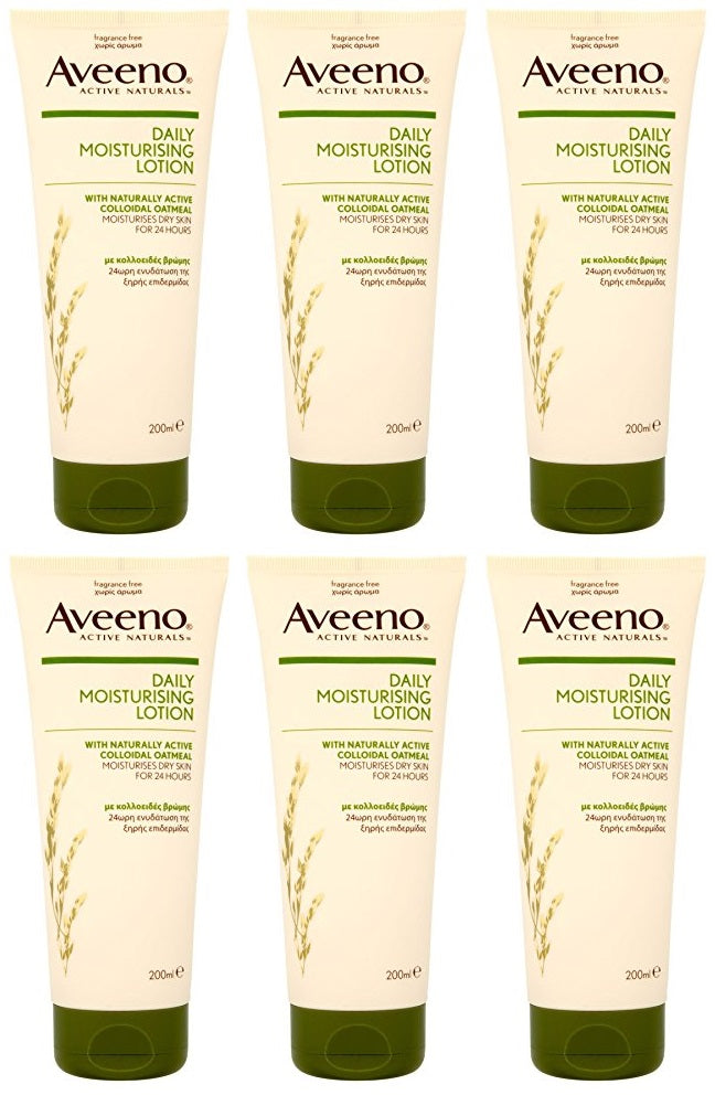 6 x Aveeno Loción corporal hidratante diaria 200 ml