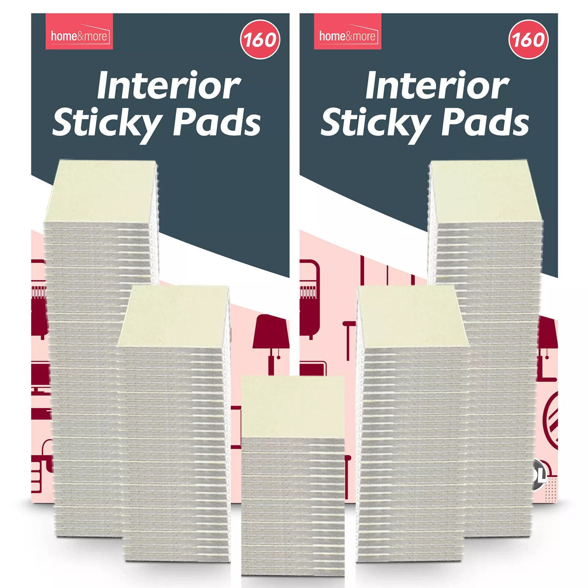 80-320 Interior Sticky Pads Strong Double Sided Self Adhesive Home Interior Foam