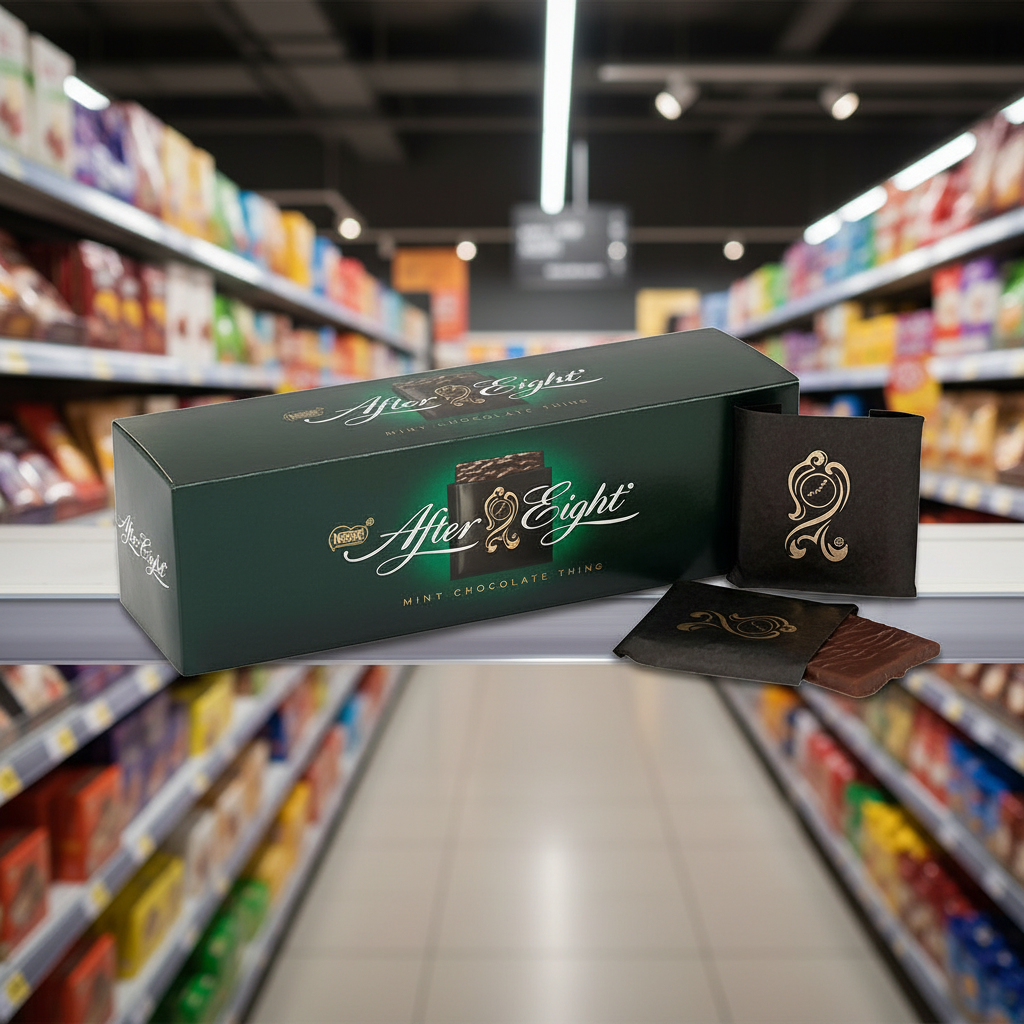 18 x After Eight Deliciosas láminas de chocolate negro con menta 300g