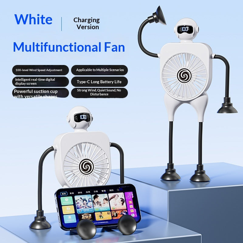 Versatile Robot With Suction-Cup Mini Fan