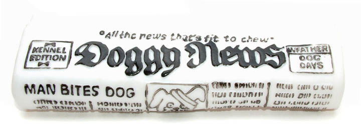 Classic Vinyl Newspaper Dog Toys 180mm