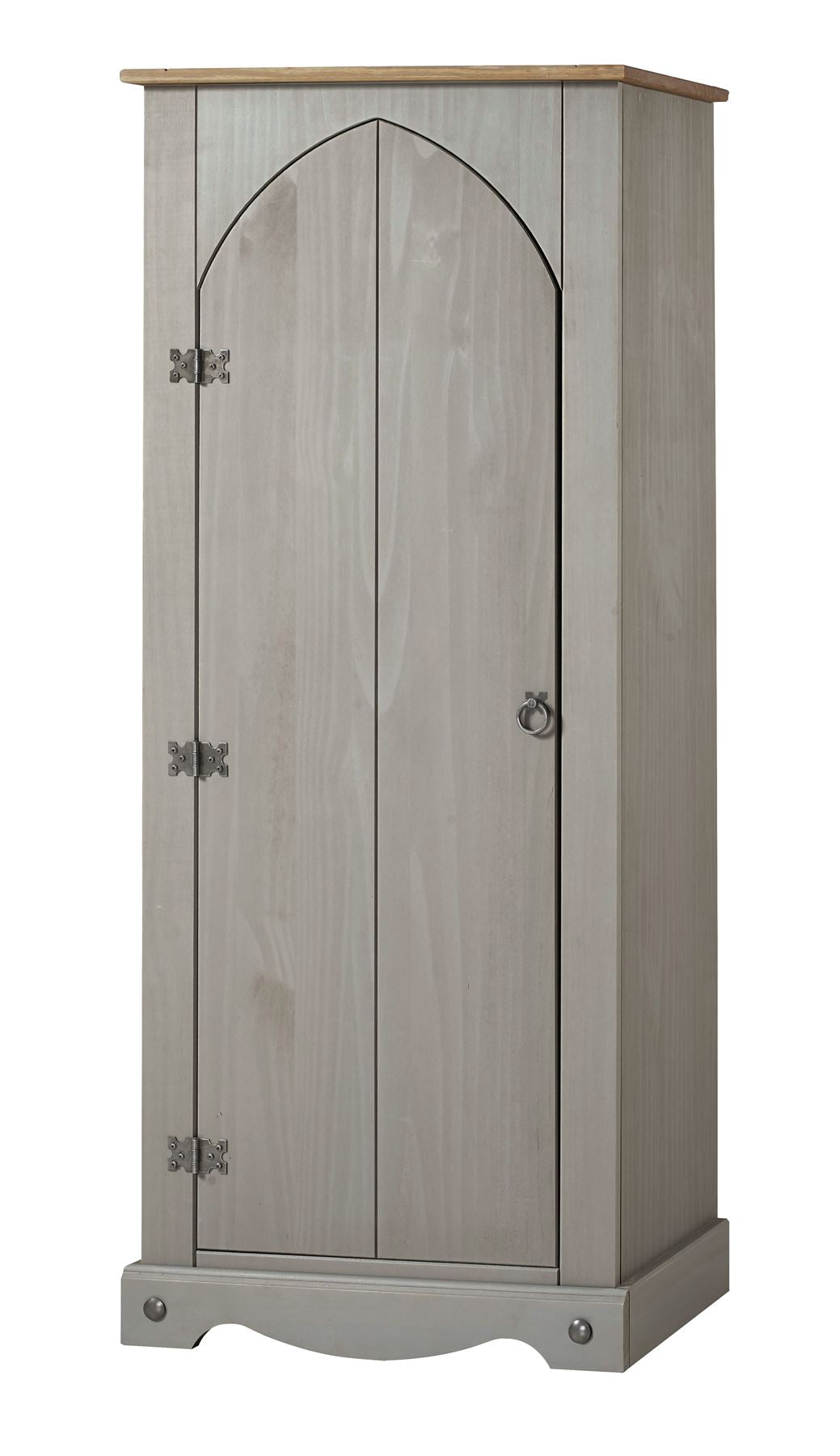 Corona Grey Wax Finish Vestry Cupboard
