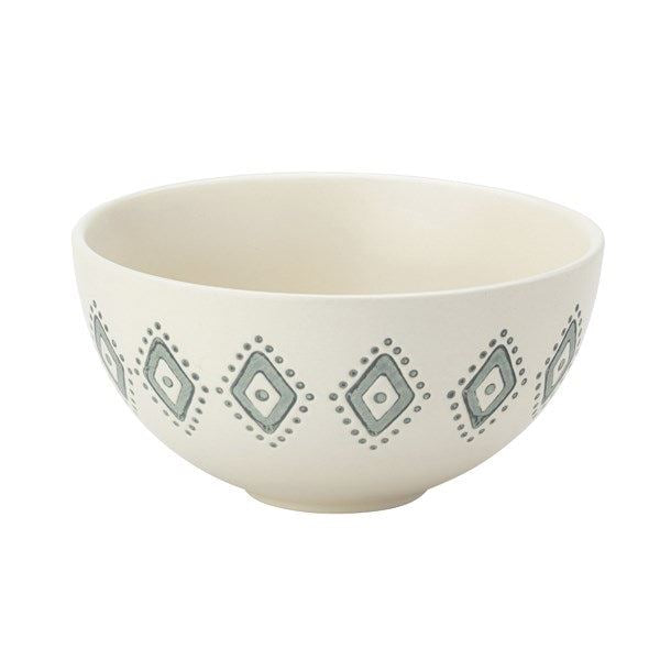 Artisan Aztec Dip Bowl - Cream