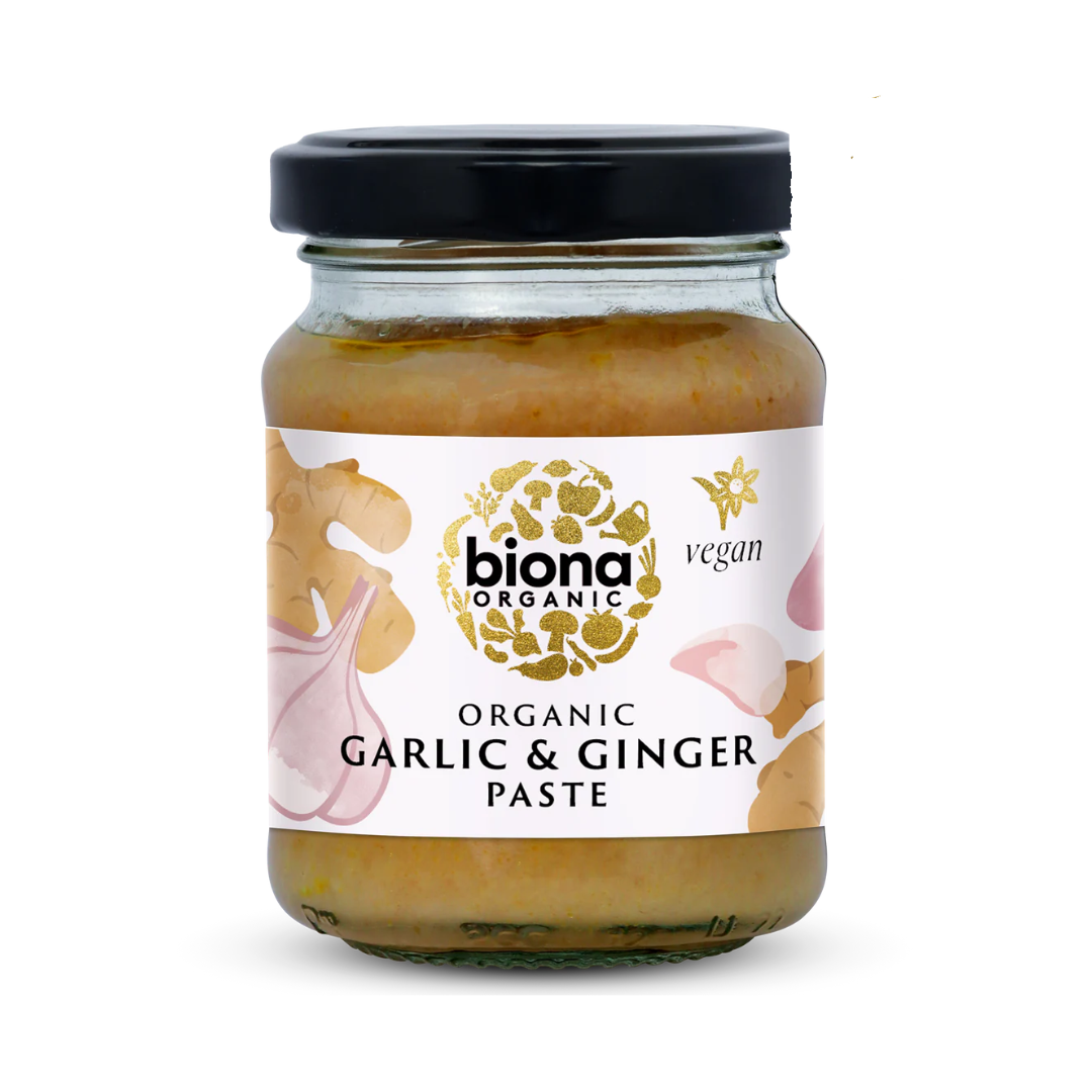 Bio-Knoblauch-Ingwer-Paste – 130g – Biona