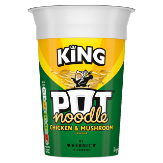 12 x Pot Noodle King Chicken & Mushroom 114G
