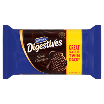 6 x Mcvities Galletas Digestives de Chocolate Negro Doble 2X266Gm