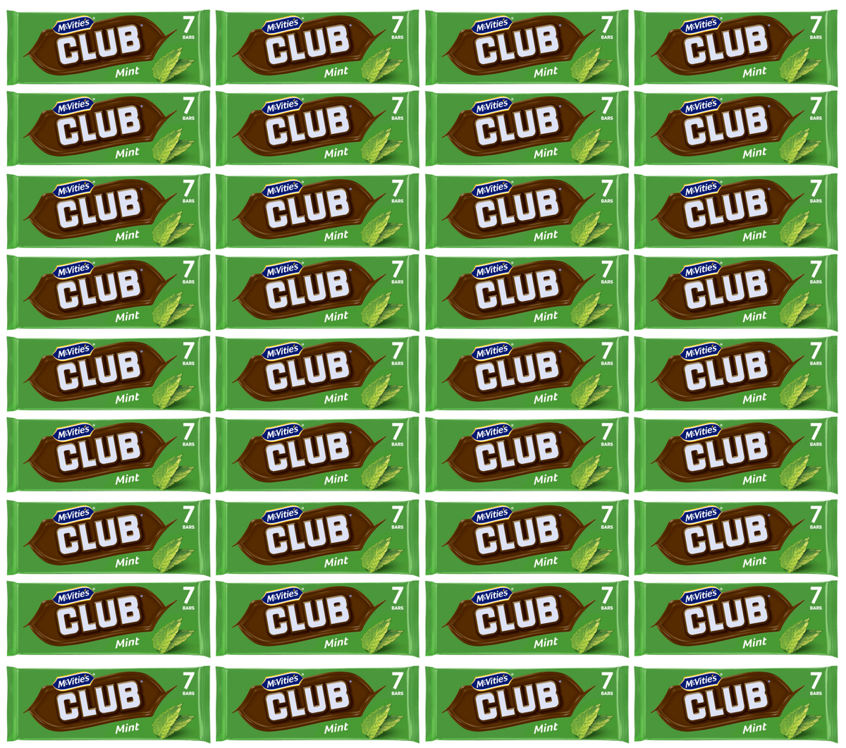 Club Mint Chocolate Bars 7pk | Case of 36