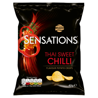 32 x Walkers Sensations Thai Sweet Chilli 40 g