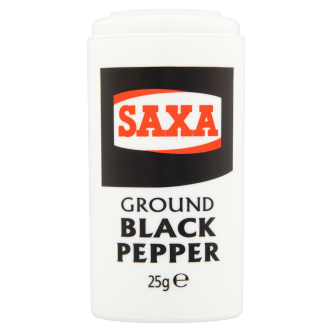 12 x Saxa Pimienta Negra Molida 25g