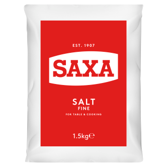 6 x Saxa Cooking Salt Polybag 1.5Kg