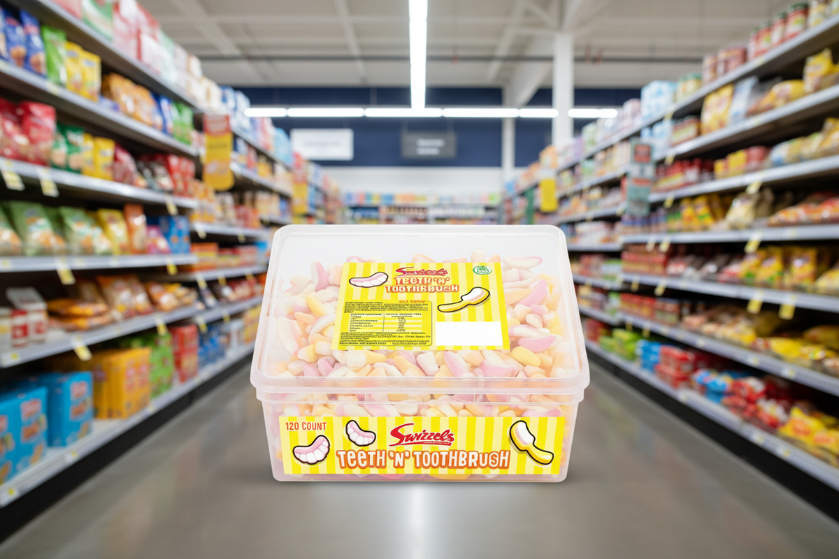Swizzels 120 Zähne und Zahnbürsten