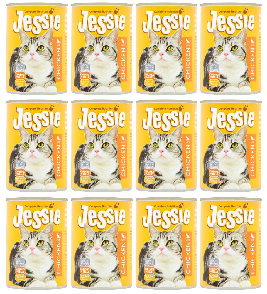 12 x Jessie Katze Huhn 400G