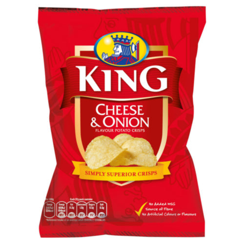 50 x King Cheese & Onion - 35G