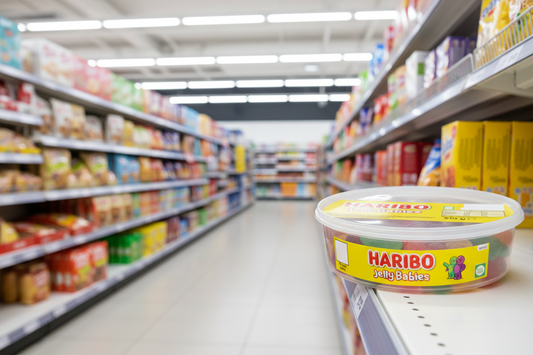 Haribo Jelly Babies - Packung mit 100 Miniatur-Fruchtgummi-Süßigkeiten