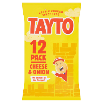 Tayto Käse & Zwiebel Chips 48 x 25g (4x12er Pack)
