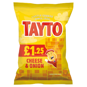 Tayto Käse & Zwiebel Geschmack Chips 65g (20er-Packung)