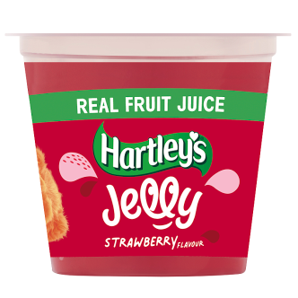 12 x Hartleys Gelee Erdbeergeschmack Becher Rte 125 g