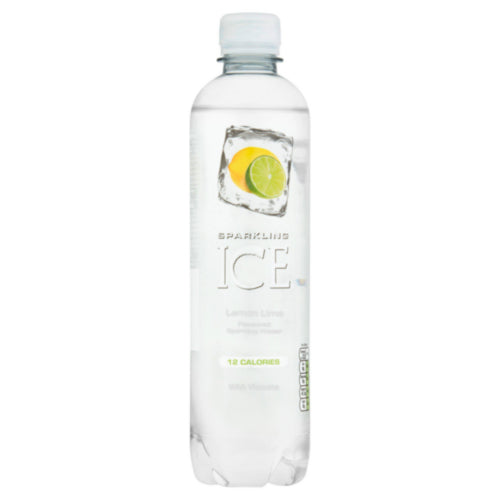 12 x Sparkling Ice Agua con gas con sabor a limón y lima 500ml