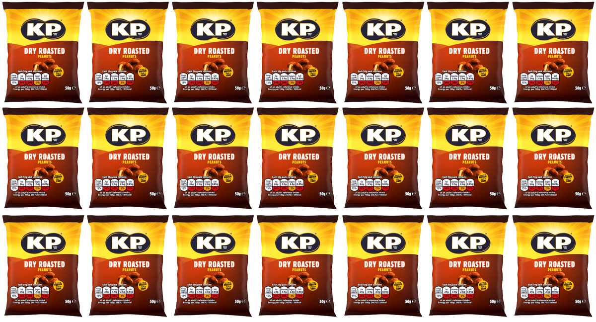 21 X Kp Dry Roasted Peanuts Karte 21/18 50G