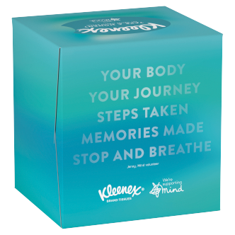 12 x Kleenex Tissue Cube - PAQUETE DE 48