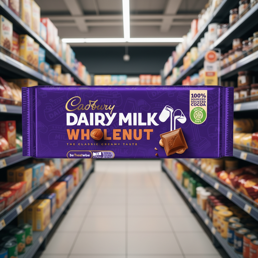 Cadbury Wholenut Schokoriegel (55g)