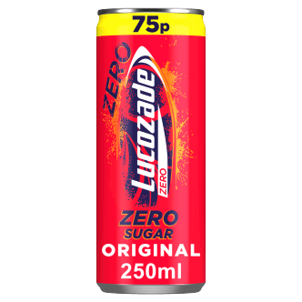 24 latas de Lucozade Zero Original - 250ML