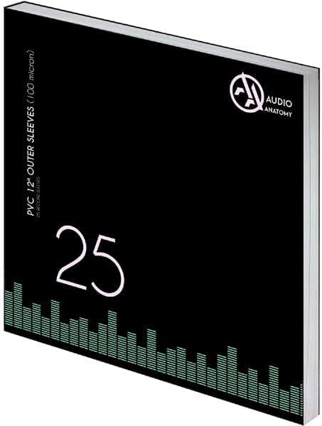 Audio Anatomy 25x Pvc With Flap Outer Sleeves 12Inch (100 Micron)
