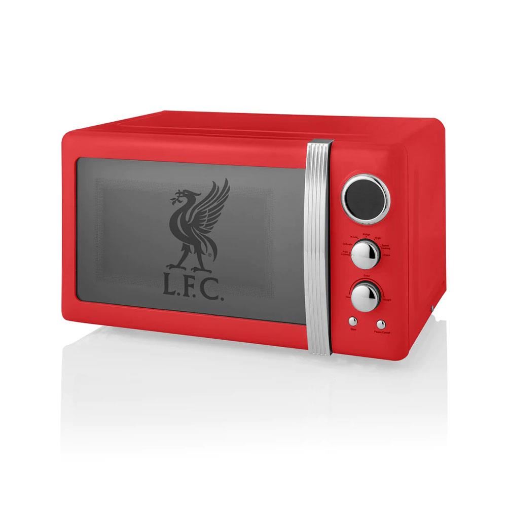 Swan Red Liverpool FC 800W Retro Digital Microwave