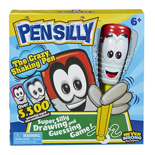 Pensilly drawing game, silly drawing game, wobbly pen, guess the drawing, frantic fast paced game