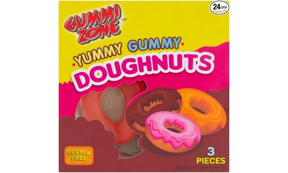 Bandeja de 24 donas de goma Gummi Zone - 21g